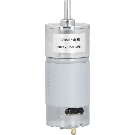 Moteur à engrenages électrique 1500 tr/min DC24V 37B555, boîte de réduction pour contrôle industriel, accessoire motoréducteur (1/5)