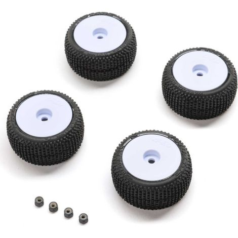 Blockade Tire Pro-Line OE Wheel White Mounted: Micro-T