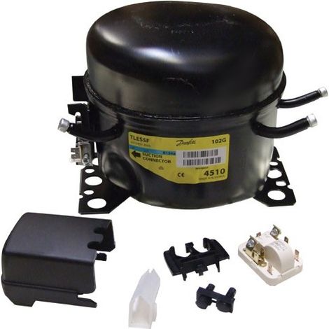 Whirlpool – Compresseur R134a 1/6cv pour réfrigérateur et congélateur – Pièce détachée compatible – Référence 482000029945 (1/5)