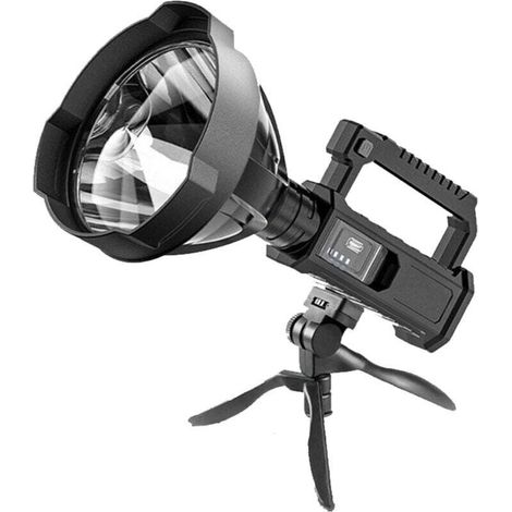 Lampe Torche de Poche Extérieur - Rechargeable USB Étanche - Projecteur Puissant