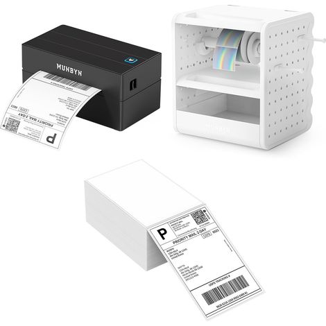 Imprimante d'étiquettes Support de Rangement Multifonction + Étiquettes en paravent (1/5)