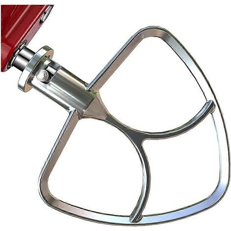 Frusta piatta in acciaio inox per impastatrici KitchenAid, compatibile con ciotole da 4,5 a 5 litri. (1/5)