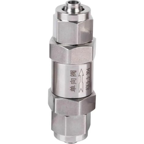 Clapet anti-retour à double virole en acier inoxydable 304 (1/5)
