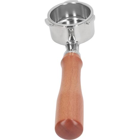 Porte-filtre 51 mm sans fond, 3 oreilles, en acier inoxydable, pour Donlim 6001 5403 KF5400 E, entièrement en bois, rouge, branche acide (1/5)
