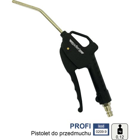Pistola soffiante adler-europe pistolet do przedmuchiwania profi design ergonomico ugello ottimizzato
