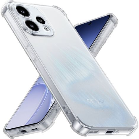 Coque Oppo Reno 15, résistante aux chutes, transparente (1/5)