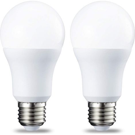 Lot de 2 ampoules E27 5W, 5000K (blanc positif) LED à culot à vis Intensité non variable (1/5)