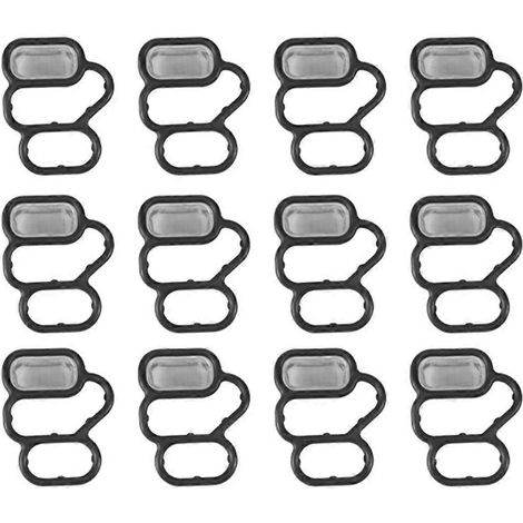 12 joints de solénoïde VTEC pour moteur de voiture, joint de filtre pour électrovanne de calage variable 15825-RB0-003 (1/5)