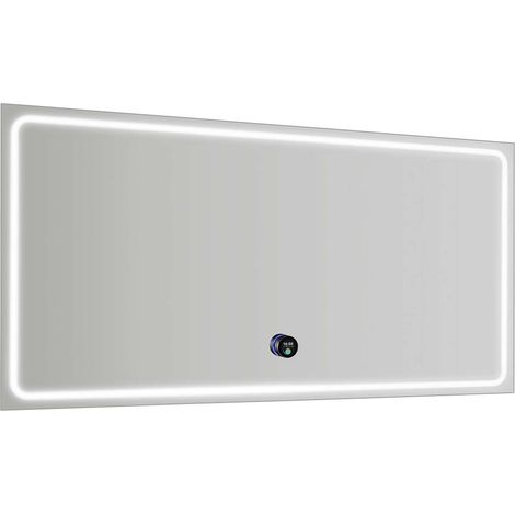 Sapho Gemini - Specchio con illuminazione e riscaldamento a LED, 120x60 cm, sensore tattile GM120K (1/5)