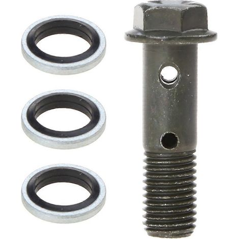 Vis creuse de frein de moto M10x1,25, double vis banjo pour Suzuki (1/5)