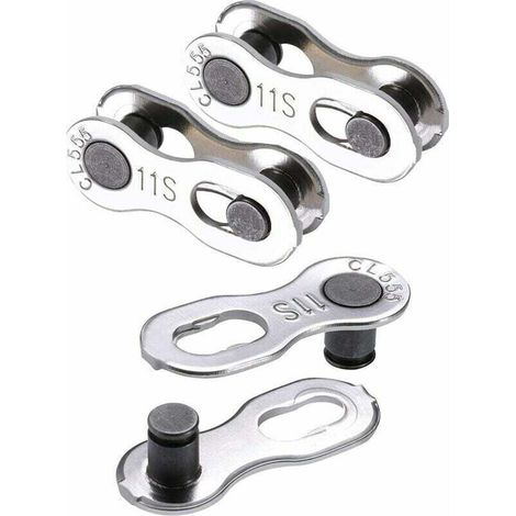 3 paires de maillons manquants de vélo chaîne à 11 vitesses maillon de chaîne de vélo en acier argenté réutilisable-Fei Yu (1/4)