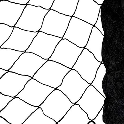 Filet anti-oiseaux noir, filet anti-oiseaux robuste, filet pour volière/poulailler, filet de protection pour oiseaux, filet de protection pour potager et verger, maille de 5 cm x 5 cm, 7,5 m x 15 m, f
