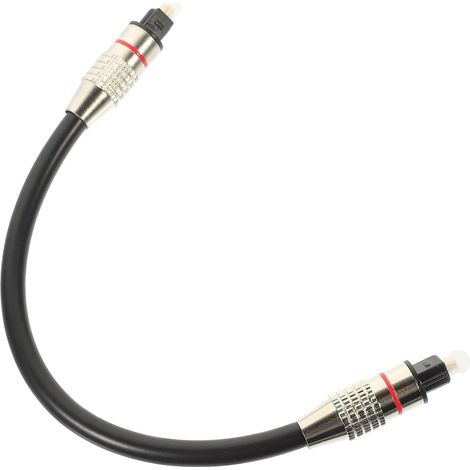 Câble Optique Audio Numérique Od6.0 eur Carré Mâle à Mâle Pvc Pmmc, Gaine Noire Souple, Protection Anticorrosion et Anti Oxydation (1/5)