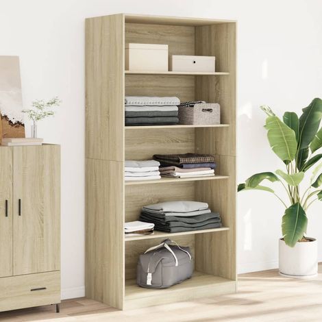 Armario madera contrachapada color roble  100x50x200 cm