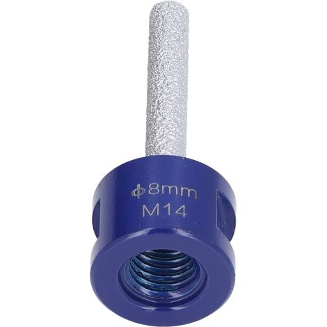 Fraîse diamantée M14 pour céramique dure, 8mm à rainurage brasé sous vide (1/5)