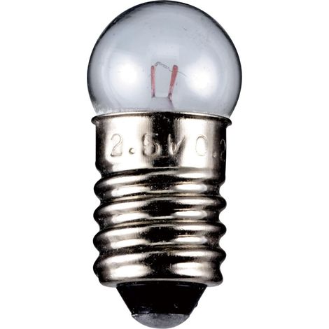 Lot de 5 Ampoule Culot E10, Tension 3,5 V, Puissance 0,7 W, Pour Éclairage Décoratif