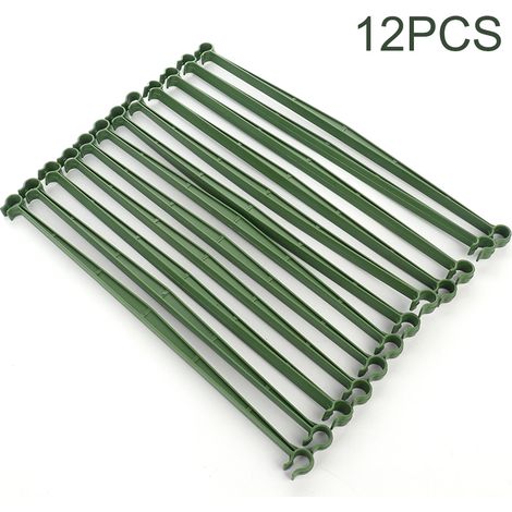 Support pour Jardins  Cage pour Tomates et Plantes Verticales  Treillis Jardinière Kit  Armatures Snap-On en Plastique  Pour Tomates, Haricots, Concombres  Support Utile et Décoratif  12 pièces (1/2)