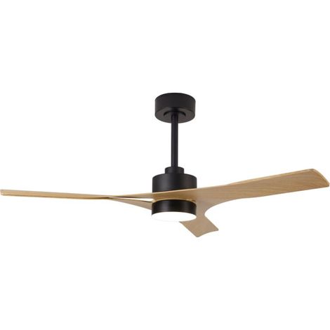 Mantra Ventilador LED 30W con aspas THAI 35W Negro+Madera 2700K-5000K, 2400 Lm