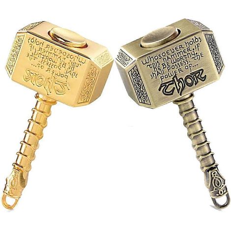 Marteau toupie en métal, cube à doigts, accessoire pour les mains, cadeau de Noël pour enfants (lot de 2) (1/5)