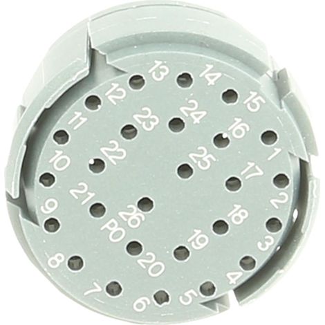 HUMMEL M27 Signal Crimp-Kontakteinsatz Stift Crimpanschluss, Polzahl 26-polig 160V, 8A, Farbe weiß - 1 Stück (1/3)