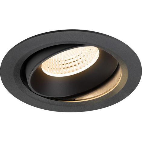 Encastré downlight NUMINOS® MOVE XL intérieur 2700 K 55° IP20 rond noir - SLV - 1009978