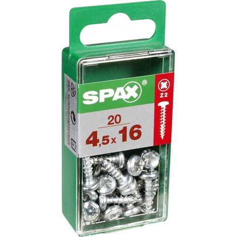 Scatola da 20 unità di vite per legno Spax con testa tonda Wirox 4,5x16mm Spax