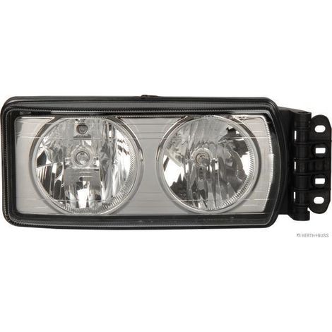 Faro principale herthbuss nero 10 cm resistente