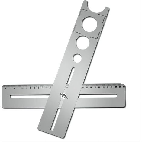 Trapano a percussione rotativo universale portatile in acciaio inox per piastrelle e marmo, 300 mm, diametri di foratura: 25 mm/40 mm/45 mm/55 mm