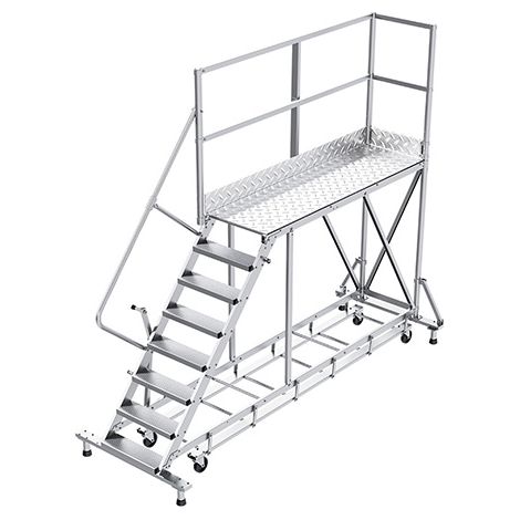 Piattaforma con ruote 10 gradini - Altezza massima di lavoro 4.00m - PTF2510G-KRE