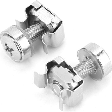 Kit de 20 vis et écrous cage pour baies de brassage (M520) (1/5)
