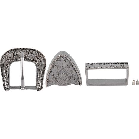 Lot en 1 pièce Boucle de ceinture en alliage sculpté à la main, style vintage, pour collier ou selle, diamètre intérieur 30 mm. (1/5)