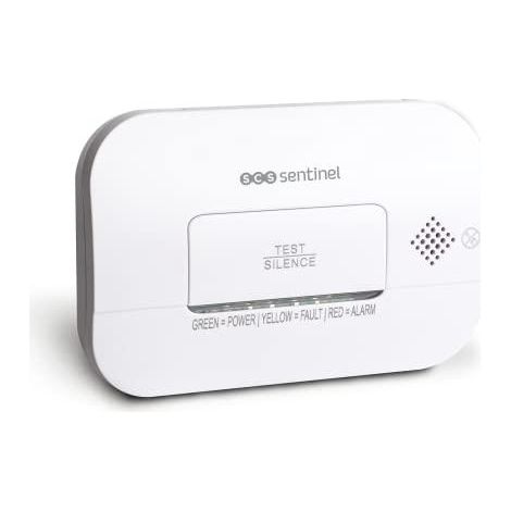 SCS Sentinel DAACO Co-Alarm rivelatore di monossido di carbonio bianco