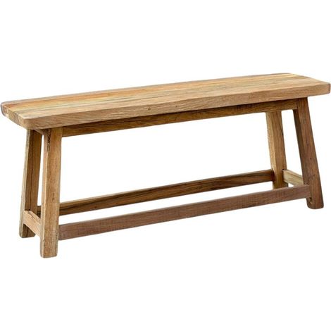 Petit banc en bois recyclé Eurydice (1/5)