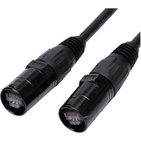 Câble Ethercon CAT6, connecteur RJ45 compatible EtherCON, 1 mètre (1/5)
