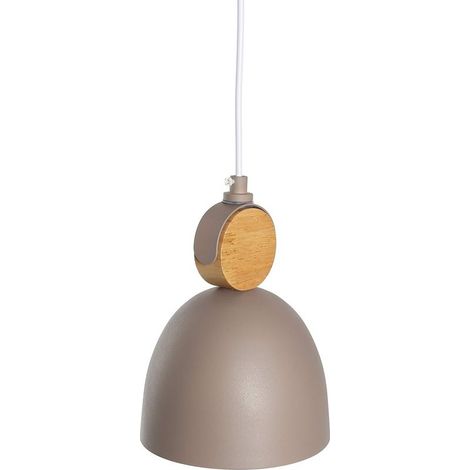 E27 Moderne Metal Suspensions Luminaire Sphérique Plafonnier Lustre Industriel en Métal Plafonnier Lustre Plafonnier Lampe LED (Marron) (1/5)