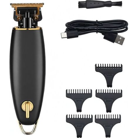 V-192 USB-Akku-Haarschneider für Herren, Schneide- und Pflegeset mit Führungskämmen, wiederaufladbarer Trimmer für Herren und Heimfriseur