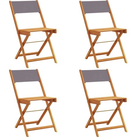 Maison Exclusive - Gartenstühle 4 Stk. Klappbar Anthrazit Stoff u