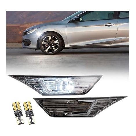 Feu de position latéral fumé avec ampoule LED compatible avec 2016–2019 (1/5)