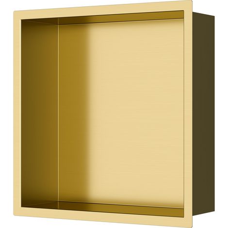 Swiss Aqua Technologies Wandnische, Edelstahl 304, 30x30x10cm, Gold gebürstet PVD (SATAURN3030BG)