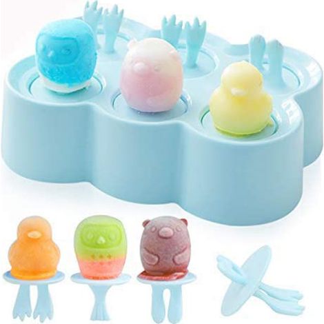 6 moules à glace, moules à glace sans BPA, petits moules à glace, mini moules à glace ABC pour enfants et bébés