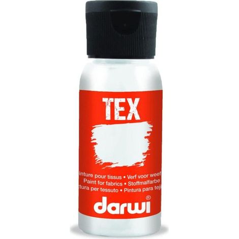 Peinture pour textile - DARWI - DA0100050085 - Blanc - Résistante au lavage - Prête à l'emploi