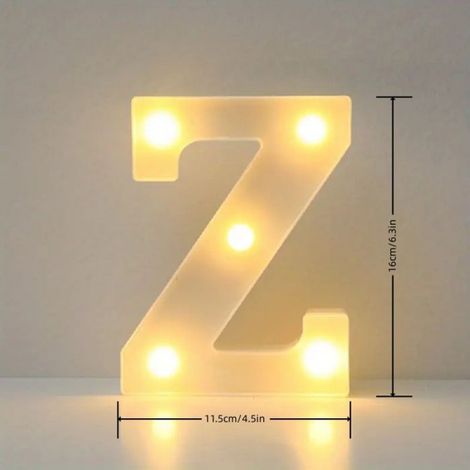 Lumieres Led Alphabet - 26 Lettres + 10 Chiffres - Decoration Mariage Fete Anniversaire - Veilleuse Photo - Lot de 36 Pieces