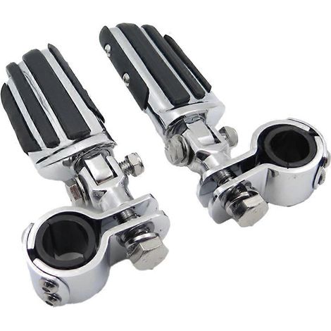Motorrad-Motorschutz-Fußrasten, kompatibel mit Harley, Yamaha, Honda, Kawasaki Road King, Street Glide und Softail. (1/5)