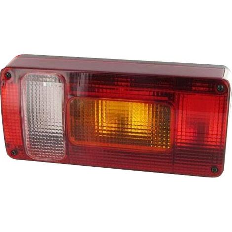 Oc-Pro – Feu arrière droit 5 fonctions rectangulaire – Dimensions 218 x 100 x 55 mm – Entraxe 155 mm – Feu de recul et clignotant