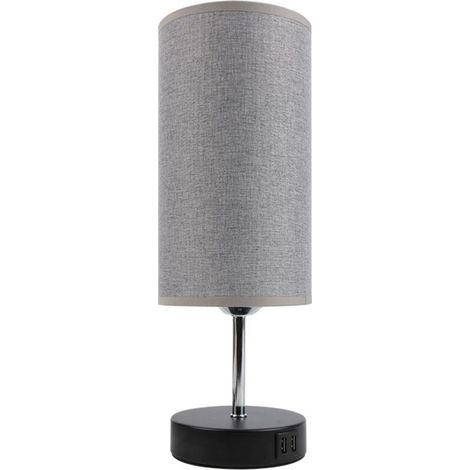 Lampes de Chevet à Commande Tactile, 3 Températures de Couleur et Luminosité Continue, Ports de Charge USB, Lampes de Chevet AmpoulesChambre d'enfants Bureau (1/5)