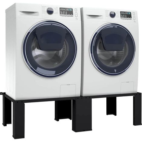 Socle pour Machine à Laver 2 pcs Noir 127 x 54,5 x 32,5 cm (1/5)