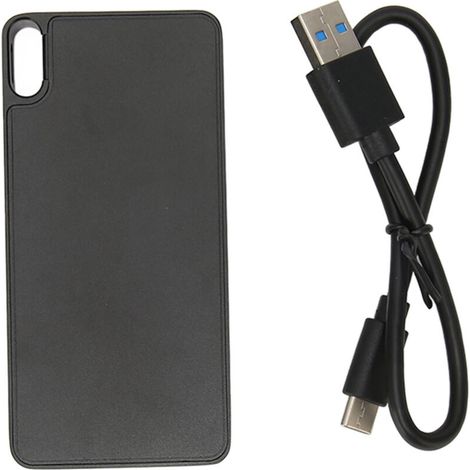Disque SSD Externe Portable M.2 NVME vers USB-C 10Gbps Métal 128GB Noir pour PC Windows Mac Linux (1/2)