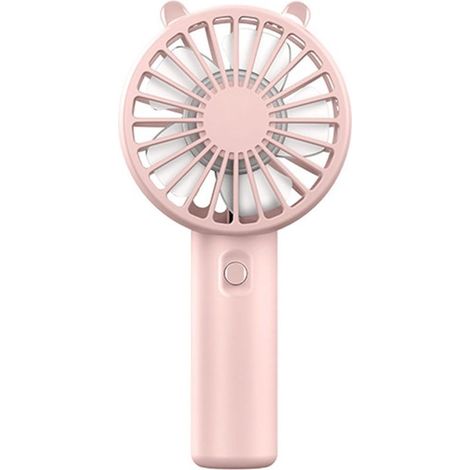 Petit ventilateur portable avec 3 vitesses et batterie rechargeable USB 300 mAh pour extérieur, intérieur, bureau, voyage (1/5)