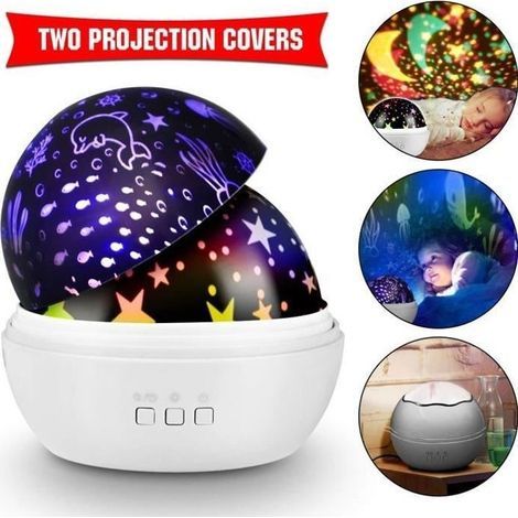 TD® 360-Grad-Sternenhimmelprojektor mit bunten Lichtern – Geschenk für Kinder (1/4)