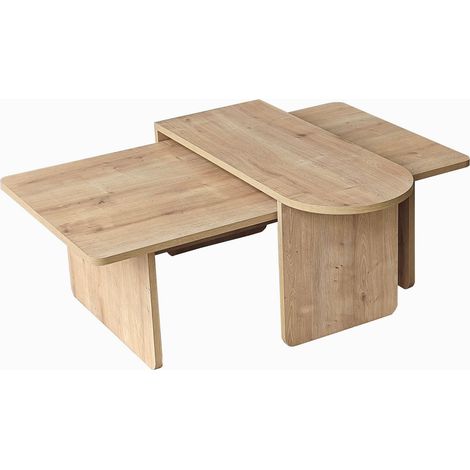 Set di tavolini in legno "Paris" 105 x 60 x 35 cm - Bronzo